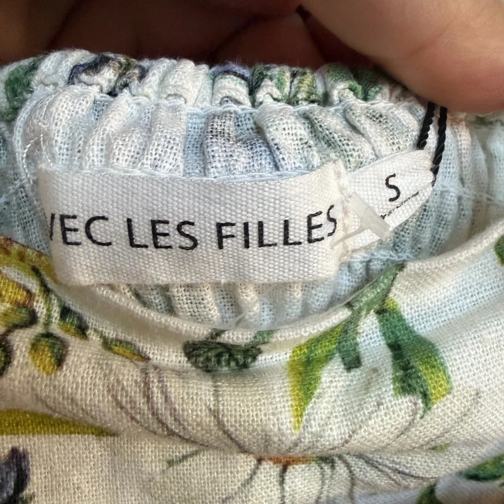 NWT Avec Les Filles Floral Babydoll Dress